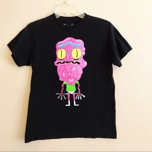 Rick & Morty Black Scary Terry T Shirt